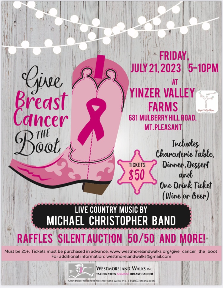 Westmoreland Walks - Give Breast Cancer the Boot